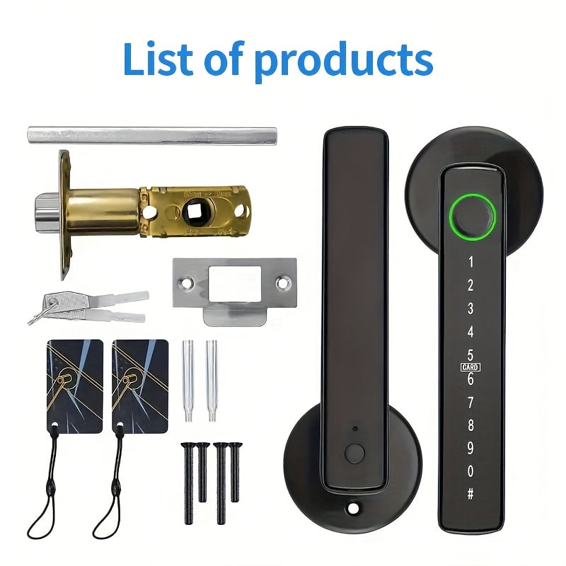 Budget-Friendly Smart Door Lock, Aluminum Alloy, Keyless Entry ...