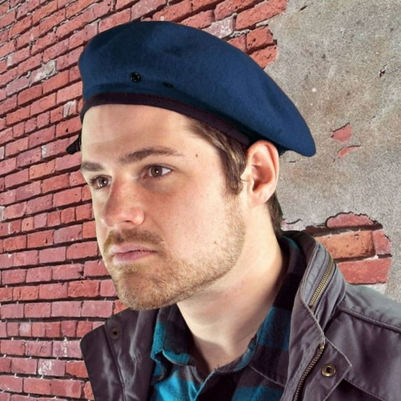 Budget Military Wool Beret - 61CM - Navy Blue