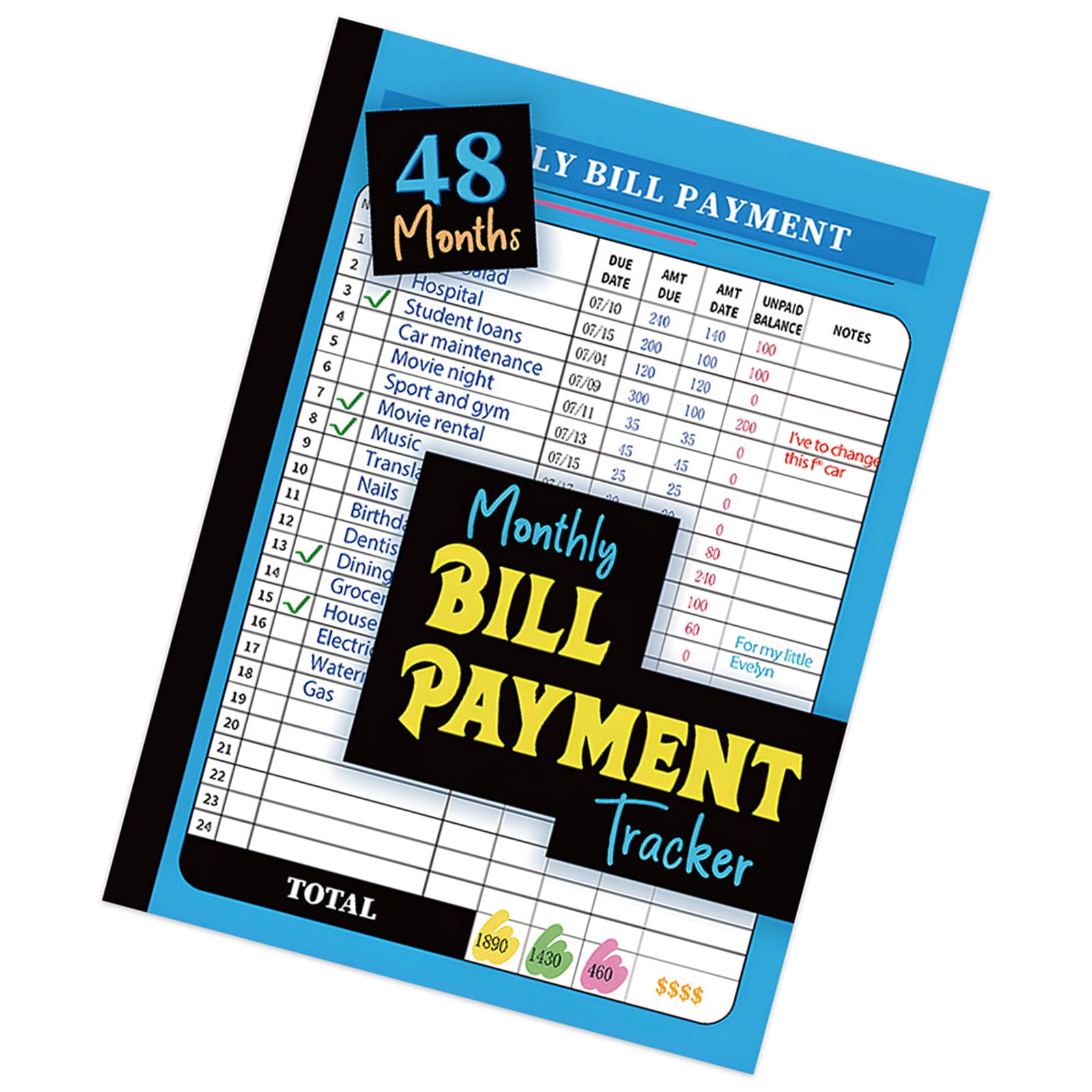 Budget Notebook Paper Travel Ready Design For Efficient Monthly