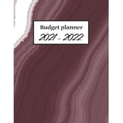 Budget Planner 2021-2022 Monthly Financial Planner and Bill Organizer, Smart Planner With Marble Cover For Men, Women, 8.5 x 11 120 Pages Paperback