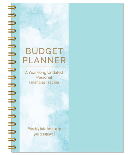 Budget Planner: A Year-Long Undated Monthly Money Tracker (Hardcover)