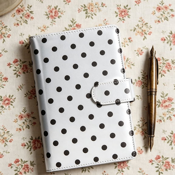Budget Planner A6 PU Leather 6-Ring Detachable Loose-Leaf Notebook with 12 Zipper Pockets for Financial Organizing,1PC,Gray