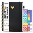 thumbnail image 1 of Budget Planner - Monthly Budget Book with Expense Tracker Notebook, Undated Bill Organizer & Finance Planner (7''x10'')-Black, 1 of 7