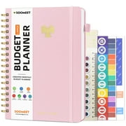 Budget Planner - Monthly Budget Book with Expense Tracker Notebook, Undated Bill Organizer & Finance Planner (7''x10'')-Pink