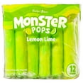 thumbnail image 1 of Budget Saver Monster Pops Lemon-Lime, 12 Count, 1 of 6