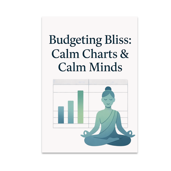 Budgeting Bliss: Calm Charts & Calm Minds - Financial Decor - 13x19 Poster Print