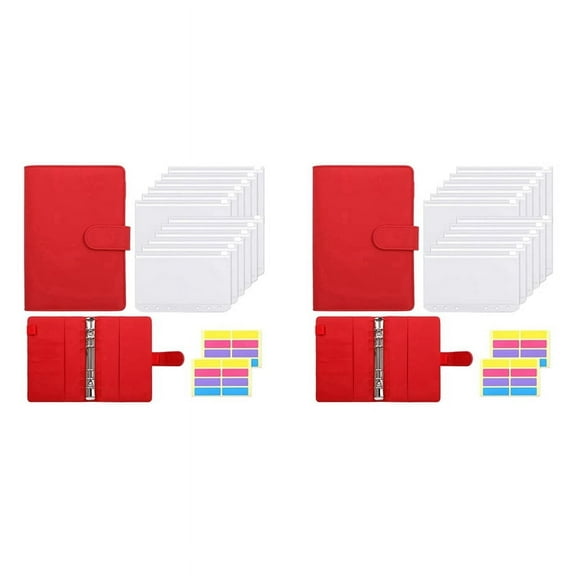 Budgeting Cash Envelope, 30 Pcs Budget Binders Set, with Cash Envelope, A6 Binder, for Saving Money Envelope Storage Bag