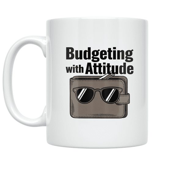 Budgeting with Attitude - Personal Finance Enthusiast - 11 oz Ceramic Coffee Mug