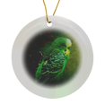thumbnail image 1 of 3drose, Budgie in the Nature, Circle Porcelain Ornament, 1 of 7