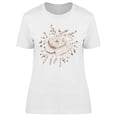 thumbnail image 1 of Buds Around A White Flower T-Shirt Women -Image by Shutterstock, Female Medium, 1 of 2