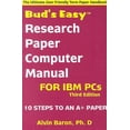 thumbnail image 1 of Pre-Owned Buds Easy Research Paper Computer Manual for IBM PCs Paperback Alvin Baron, 1 of 1