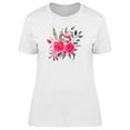 thumbnail image 1 of Buds & Roses In Watercolor T-Shirt Women -Image by Shutterstock, Female Large, 1 of 2