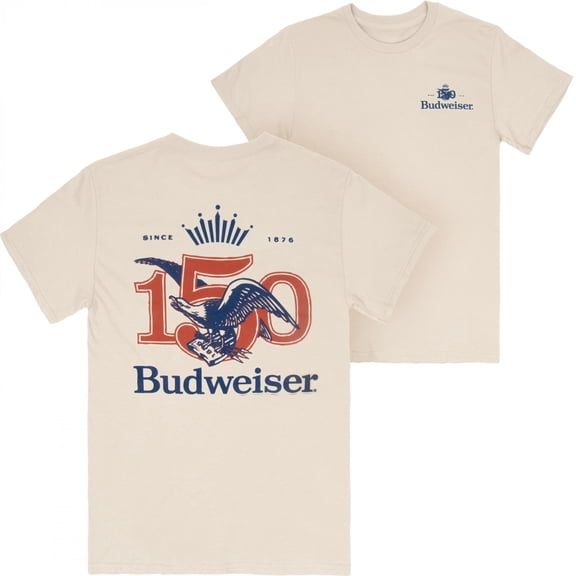 Budweiser 150 Years Tan Premium T-Shirt by-Large