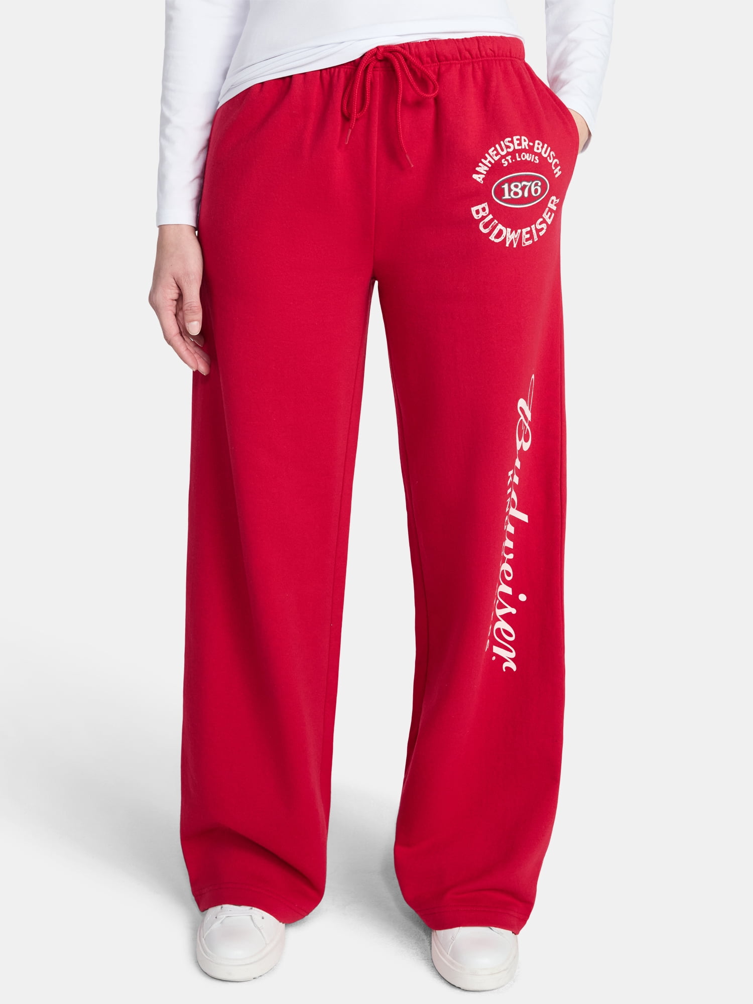 Budweiser Women's Graphic Fleece Pants, Sizes XXS-XXL