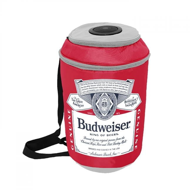 Budweiser 24 Can Can Shaped Cooler Backpack with Bluetooth Speaker