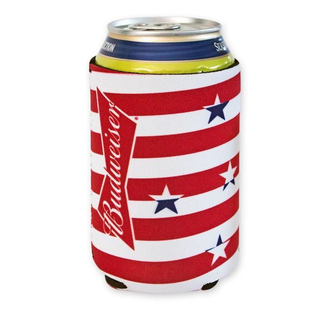 Wing Wheel Flag Stripe Build Can Cooler 16oz