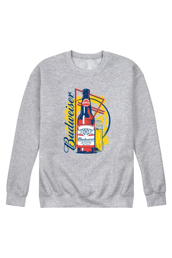 - 80S Pop Bud - Men's Crew Fleece Sweatshirt