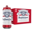 thumbnail image 1 of Budweiser American Lager Beer 12 pack 16 fl oz Aluminum Cans 5% ABV, 1 of 9