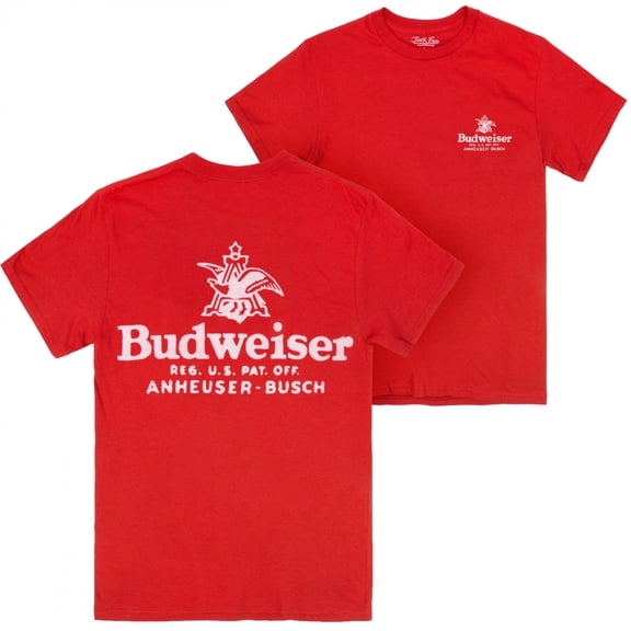 Budweiser Anheuser Busch Vintage Enzyme Washed Premium T-Shirt by-Small