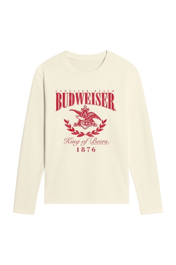 - Anheuser Eagle Crest - Men's Long Sleeve Graphic T-Shirt