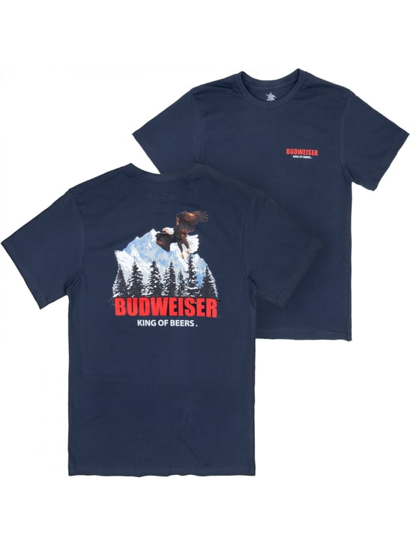 Bald Eagle Soaring Front and Back Print T-Shirt-Medium