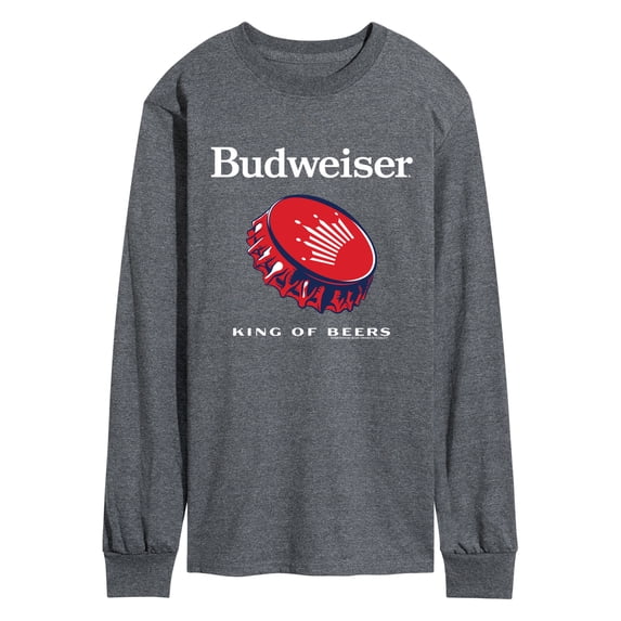 Budweiser - Bottle Cap Long Sleeve Graphic T-Shirt