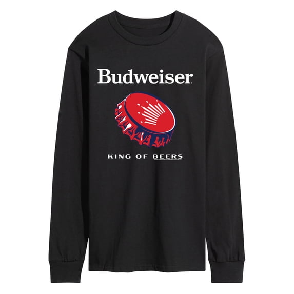 Budweiser - Bottle Cap Long Sleeve Graphic T-Shirt