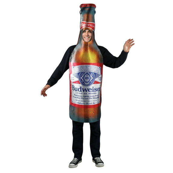 Budweiser Bottle Halloween Costume Men's and Women's, Adult One Size, Brown, by Rasta Imposta