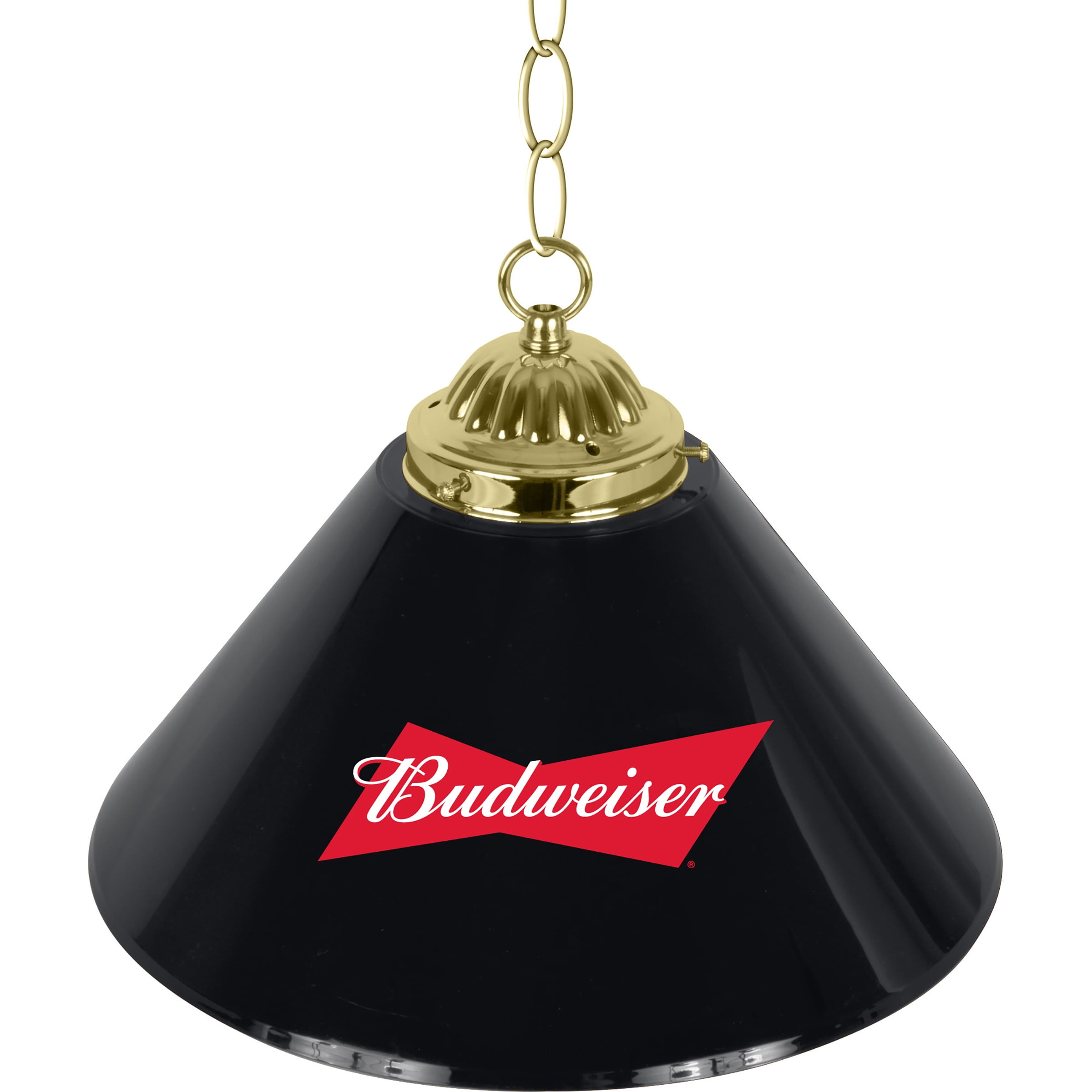 Budweiser Bow Tie 14-Inch Single Pendant Light with Pull Chain