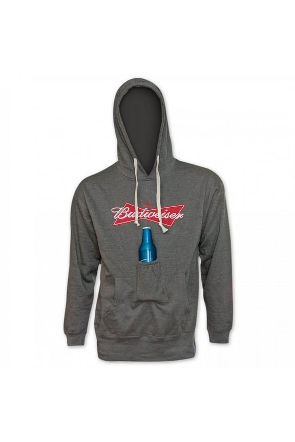 Bowtie Can Logo Beer Pouch Hoodie-Small