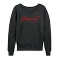 thumbnail image 1 of Budweiser - Bowtie Logo - Women's French Terry Long Sleeve Shirt, 1 of 4
