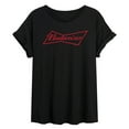 thumbnail image 1 of Budweiser - Bowtie Logo - Women's Oversized T-Shirt, 1 of 4