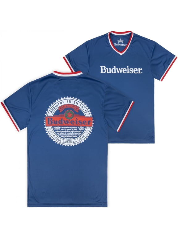 Brewery Stamp Front and Back Contrast V-Neck Jersey-Large