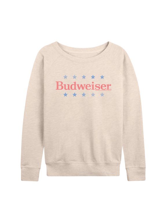 - Bud Americana - Women's French Terry Long Sleeve Pullover