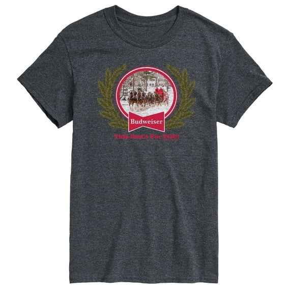 Budweiser - Bud Holiday Clydesdales - Men's Short Sleeve Graphic T-Shirt