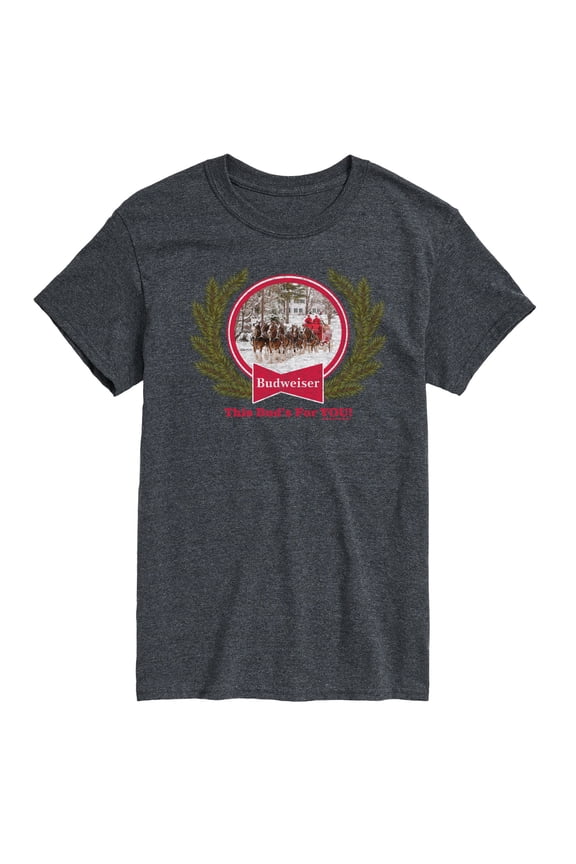 - Bud Holiday Clydesdales - Men's Short Sleeve Graphic T-Shirt