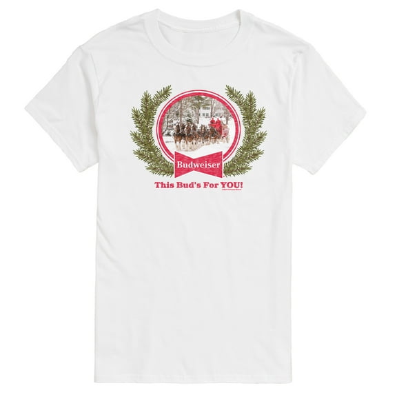 Budweiser - Bud Holiday Clydesdales - Men's Short Sleeve Graphic T-Shirt