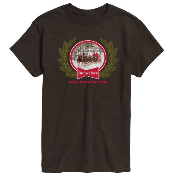 Budweiser - Bud Holiday Clydesdales - Men's Short Sleeve Graphic T-Shirt