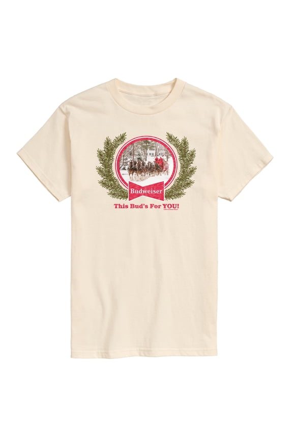 - Bud Holiday Clydesdales - Men's Short Sleeve Graphic T-Shirt
