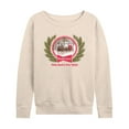 thumbnail image 1 of Budweiser - Bud Holiday Clydesdales - Women's French Terry Long Sleeve Shirt, 1 of 4