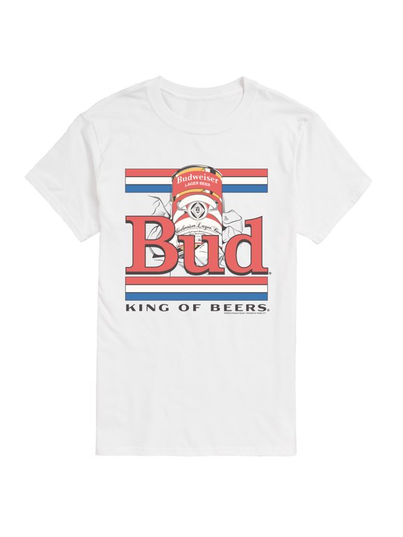 - Bud Vintage Stripes Men's Short Sleeve Graphic T-Shirt