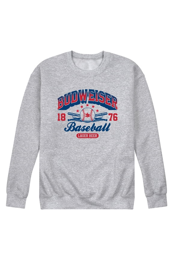 - Budweiser Baseball - Men's Crew Fleece Sweatshirt