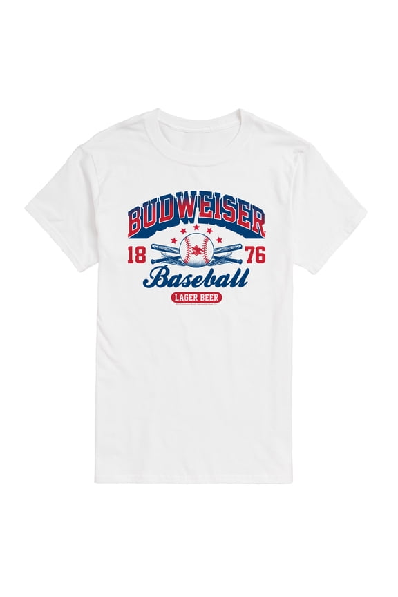 - Budweiser Baseball - Men's Short Sleeve Graphic T-Shirt