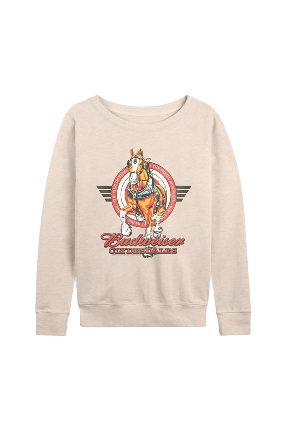 - Budweiser Clydesdales - Women's French Terry Long Sleeve Pullover