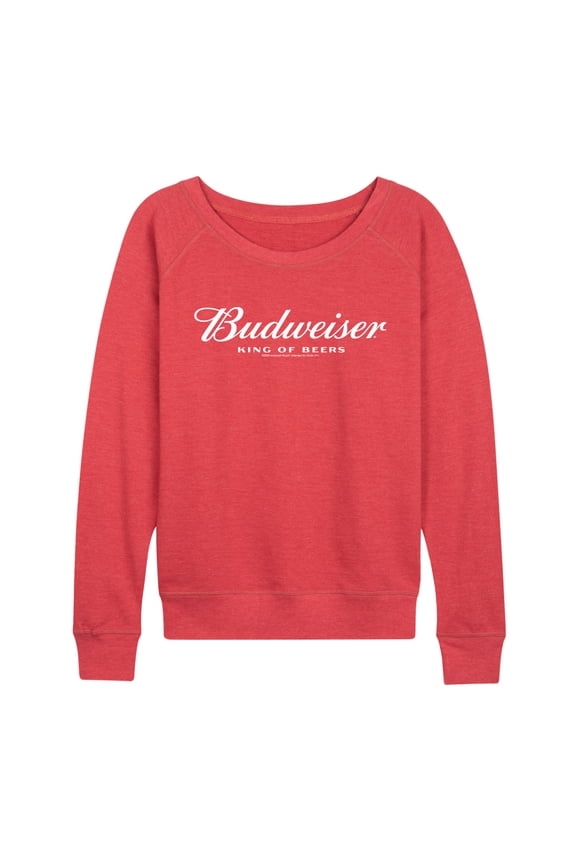 - Budweiser King - Women's French Terry Long Sleeve Pullover