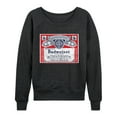 thumbnail image 1 of Budweiser - Budweiser Label - Women's French Terry Long Sleeve Pullover, 1 of 4