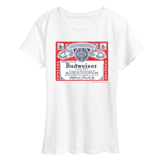 Budweiser - Budweiser Label - Women's Short Sleeve Graphic T-Shirt