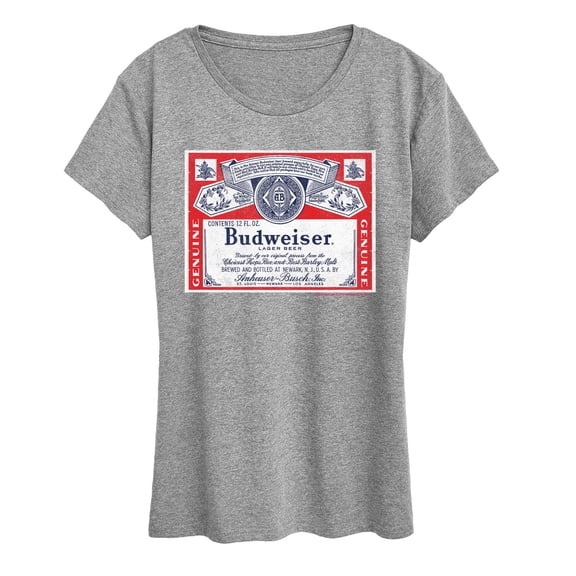 Budweiser - Budweiser Label - Women's Short Sleeve Graphic T-Shirt