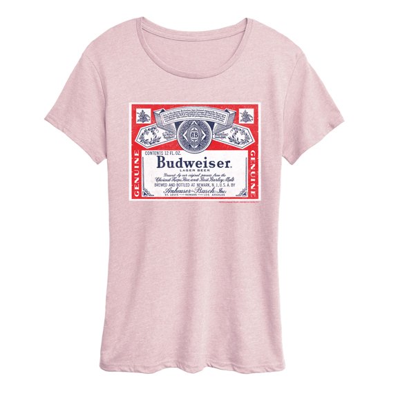 Budweiser - Budweiser Label - Women's Short Sleeve Graphic T-Shirt