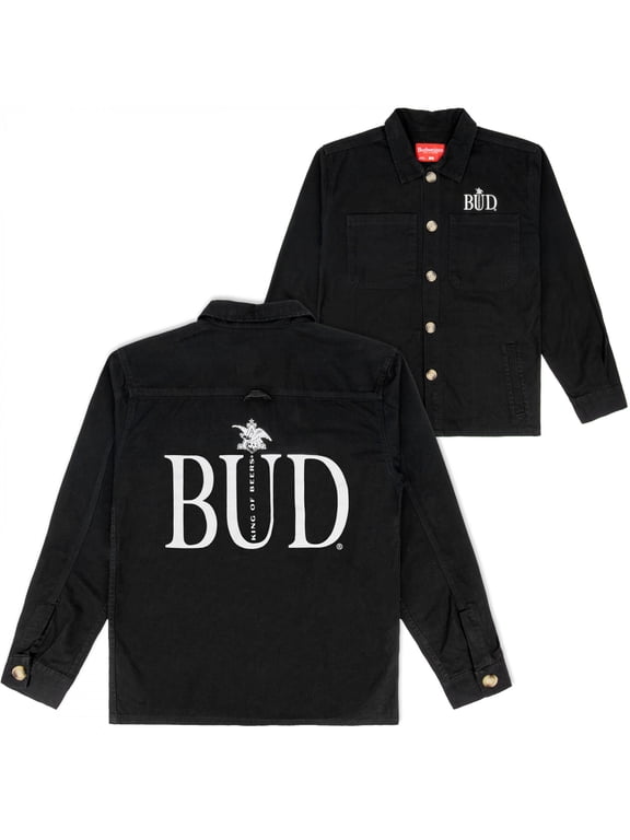 Charcoal Button-Down Chore Jacket-Large
